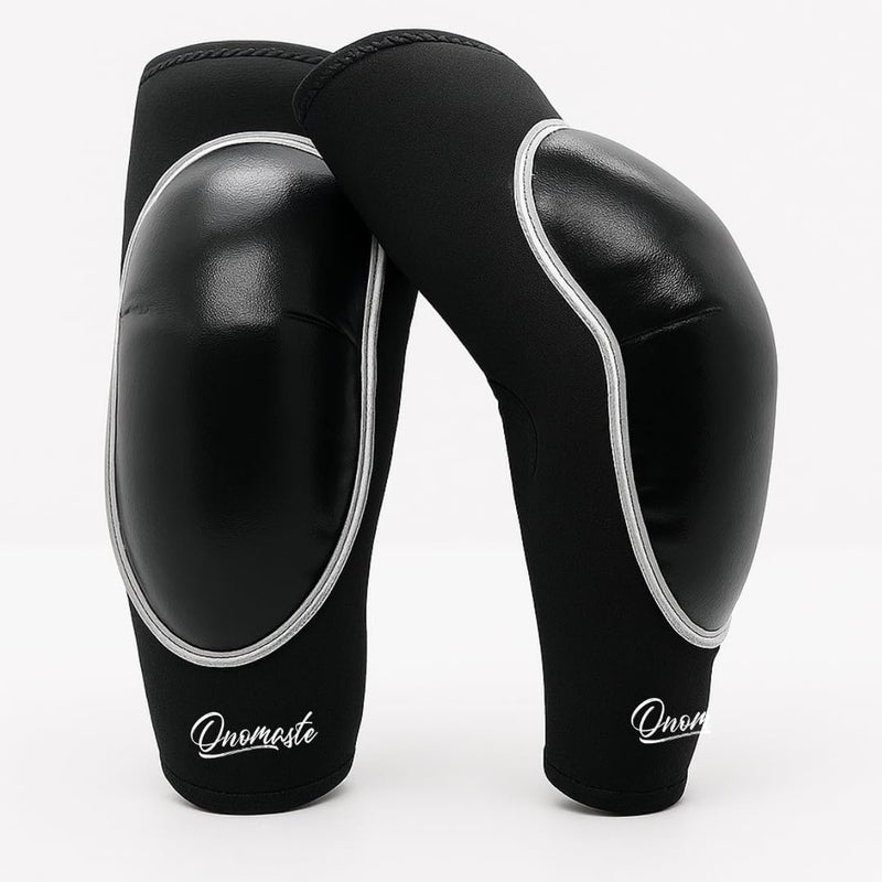 ONOMASTE Muay Thai MMA Thai Elbow Protector Elbow Protector Tendinite Elbow Guard (Black*Black, Single) - Image 1